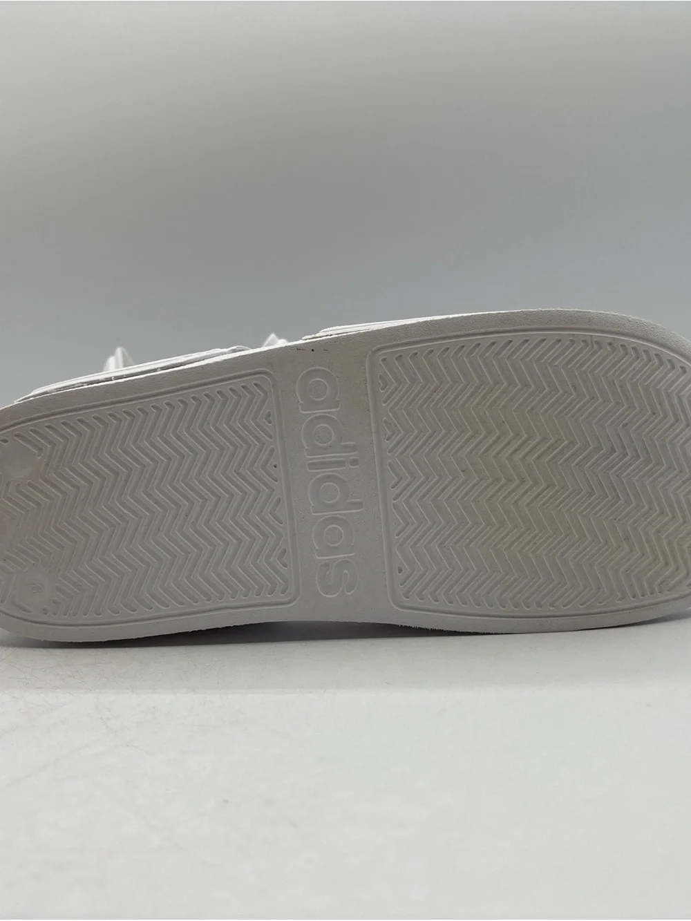 adidas Adilette Sandal K GW0342 Size 6 White Black Adjustable Strap Sport Sandal